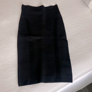 Bebe Bandage MIDI Skirt